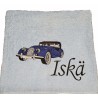 Vanha sininen auto