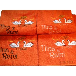 4 kpl joutsenet pyyhesetti