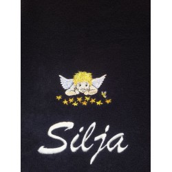 brodeerattu enkelipyyhe