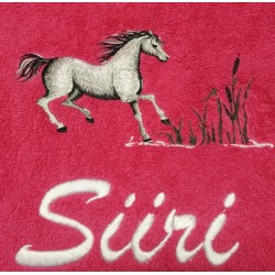 brodeerattu heppapyyhe