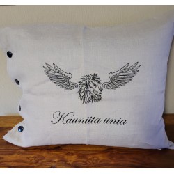 Pellavatyynyliina Leijona napit