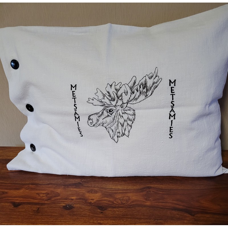 Pellavatyynyliina Hirvenpää napit