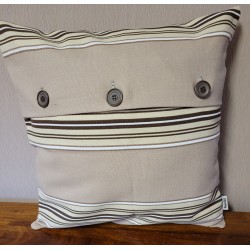 Koristetyynynpäällinen 40x40 cmBeigeraita